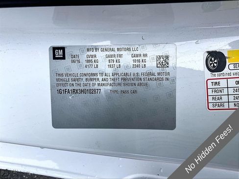 Used 2017 Chevrolet Camaro LT w/ Technology Package RWD image 26