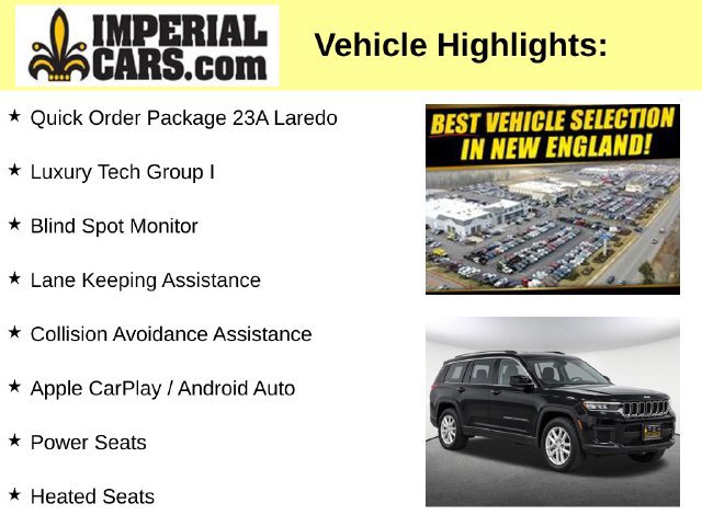 Used 2023 Jeep Grand Cherokee L Laredo w/ Luxury Tech Group I AWD/4WD image 3