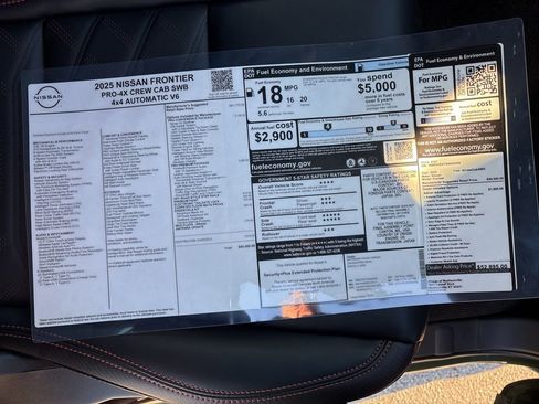 New 2025 Nissan Frontier PRO-4X w/ Pro Premium Package AWD/4WD image 14