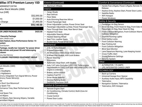 Used 2025 Cadillac XT5 Premium Luxury w/ LPO, Floor Liner Package image 41