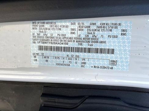 New 2025 Ford Transit 350 Low Roof w/ Load Area Protection Package RWD image 12