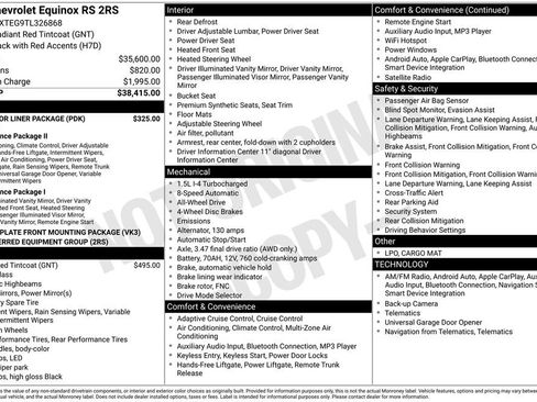 New 2026 Chevrolet Equinox RS AWD/4WD image 6