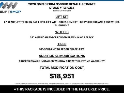 Used 2026 GMC Sierra 3500 Denali Ultimate AWD/4WD image 1
