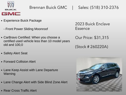 Certified 2023 Buick Enclave Essence w/ Experience Buick Package AWD/4WD image 6