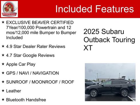 Used 2025 Subaru Outback Touring XT w/ Tech Package 3 image 5