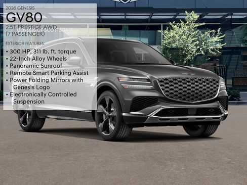 New 2026 Genesis GV80 2.5T Prestige AWD/4WD image 3