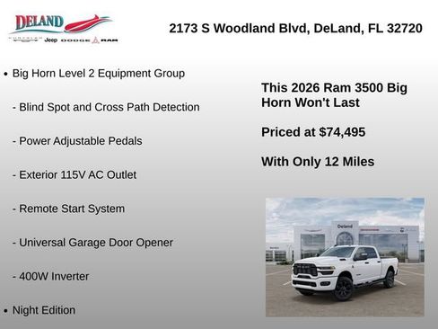 New 2026 RAM 3500 Big Horn AWD/4WD image 30