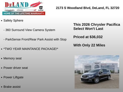 New 2026 Chrysler Pacifica Select FWD image 6