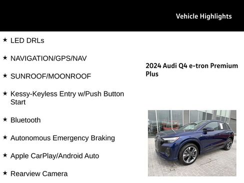 Used 2024 Audi Q4 e-tron Premium Plus w/ Premium Plus image 20