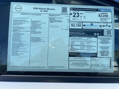 New 2026 Nissan Murano SL image 29