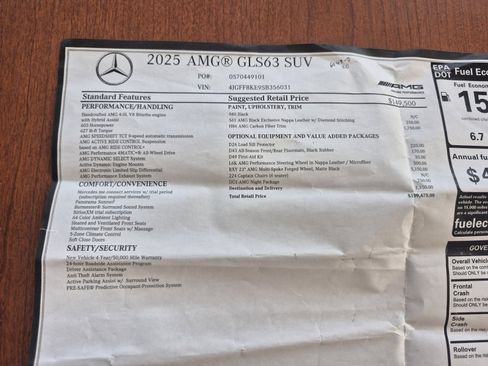 Used 2025 Mercedes-Benz GLS 63 AMG 4MATIC image 45