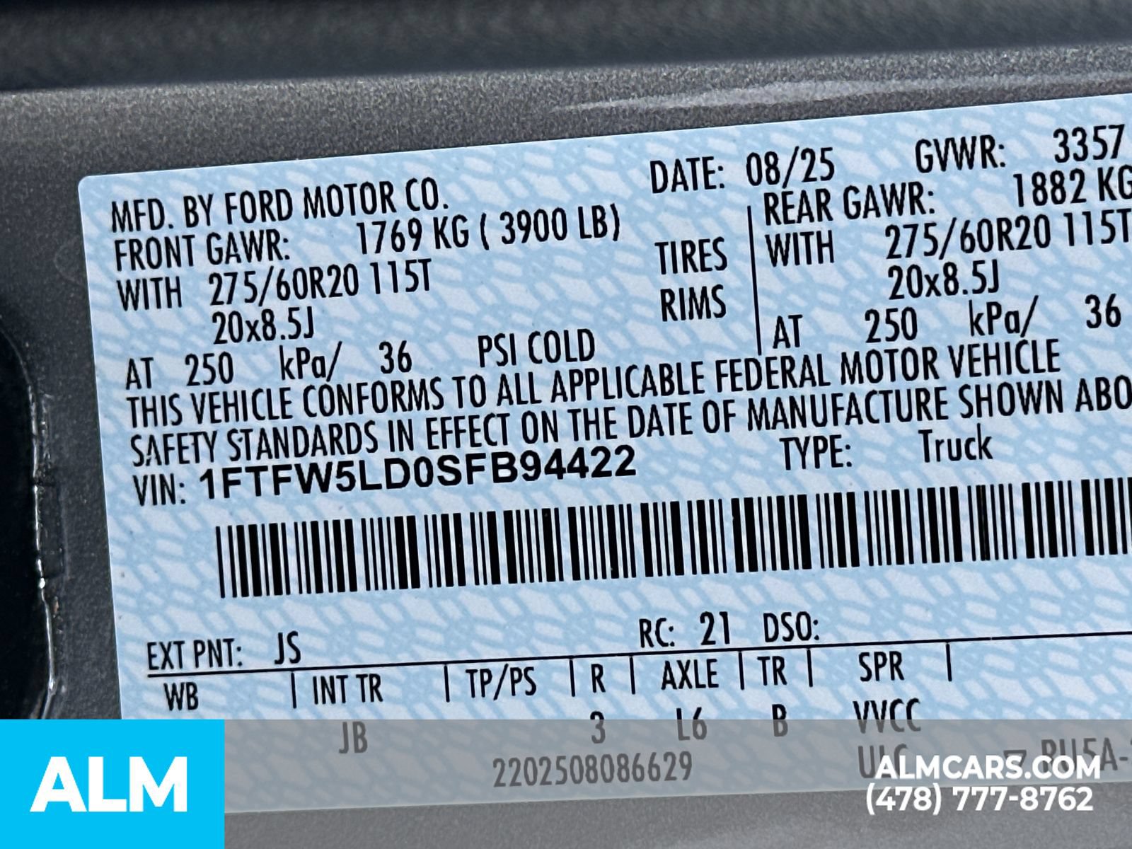 Used 2025 Ford F150 Lariat w/ Equipment Group 501A Mid AWD/4WD image 38