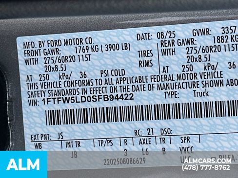 Used 2025 Ford F150 Lariat w/ Equipment Group 501A Mid AWD/4WD image 38