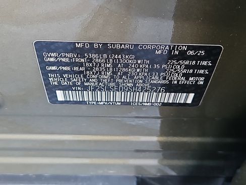 Certified 2025 Subaru Forester Premium image 7