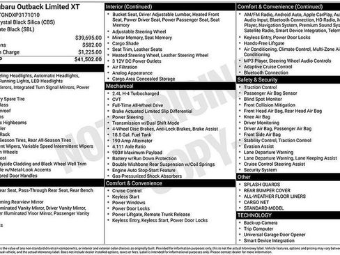 Used 2023 Subaru Outback Limited XT image 8