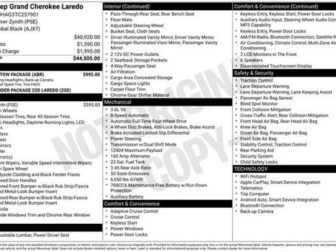 New 2026 Jeep Grand Cherokee Laredo w/ Trailer Tow Package AWD/4WD image 13