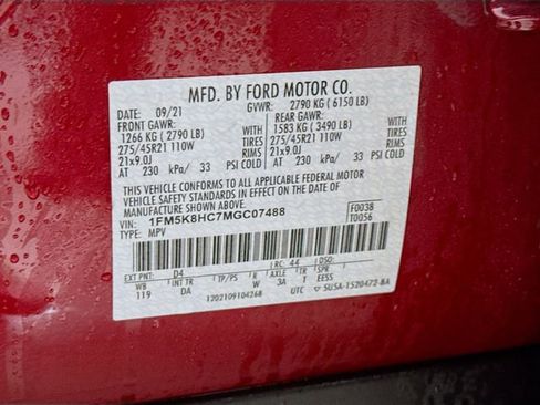 Used 2021 Ford Explorer Platinum w/ Equipment Group 601A image 36