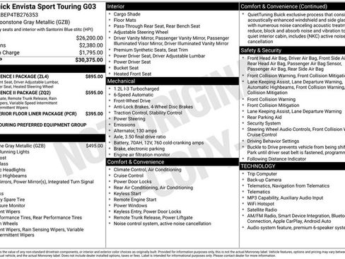 New 2026 Buick Envista Sport Touring w/ Convenience I Package FWD image 2