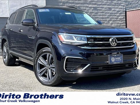 Certified 2021 Volkswagen Atlas SE w/ Towing Package AWD/4WD image 1