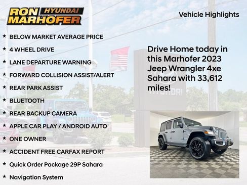 Used 2023 Jeep Wrangler Unlimited Sahara AWD/4WD image 15