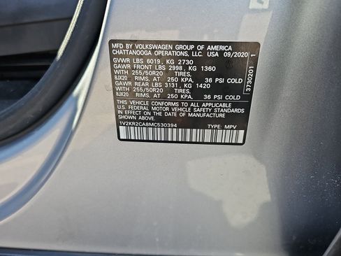 Used 2021 Volkswagen Atlas SE w/ Panoramic Sunroof Package image 9