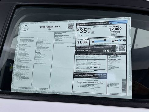 New 2025 Nissan Versa SV w/ Trunk Package image 13