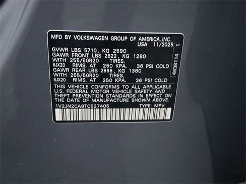 New 2026 Volkswagen Atlas SE image 20