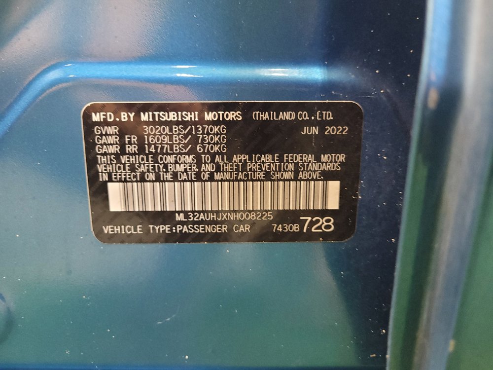 Used 2022 Mitsubishi Mirage ES FWD image 33
