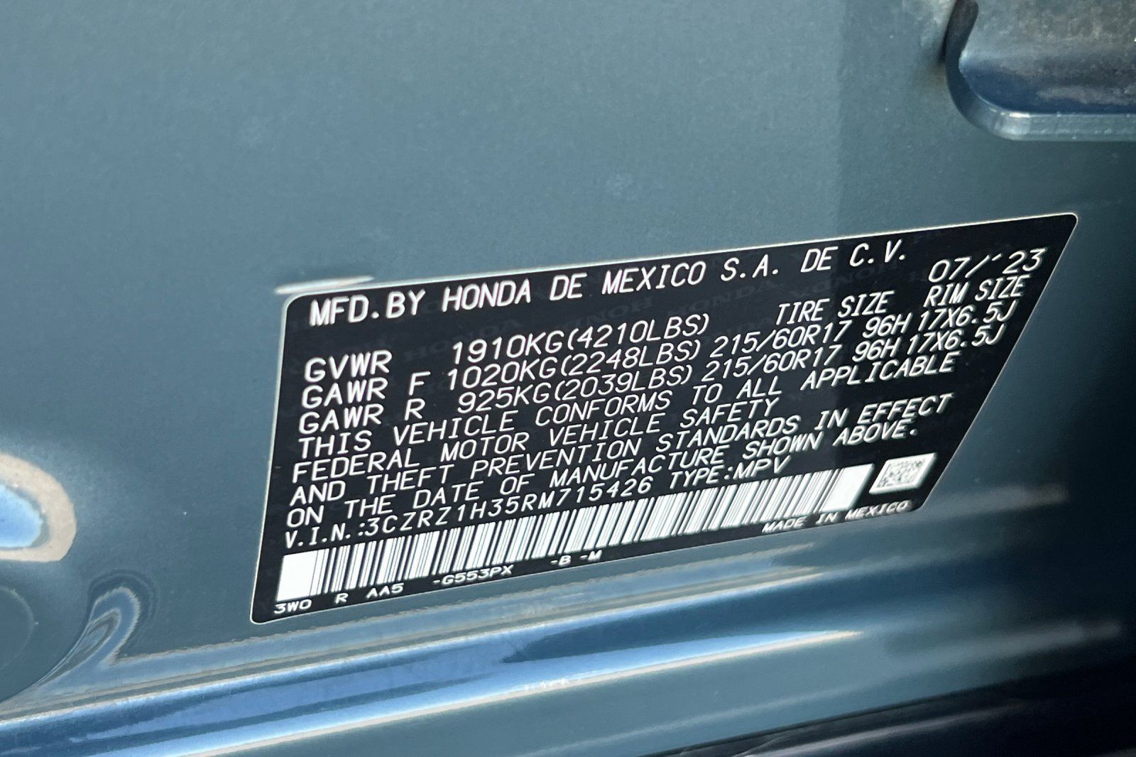 Used 2024 Honda HR-V LX image 25