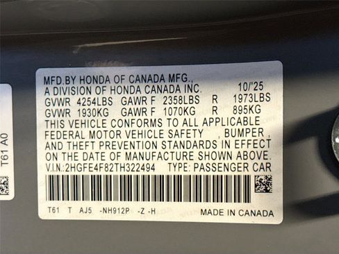 New 2026 Honda Civic Sport Touring image 34