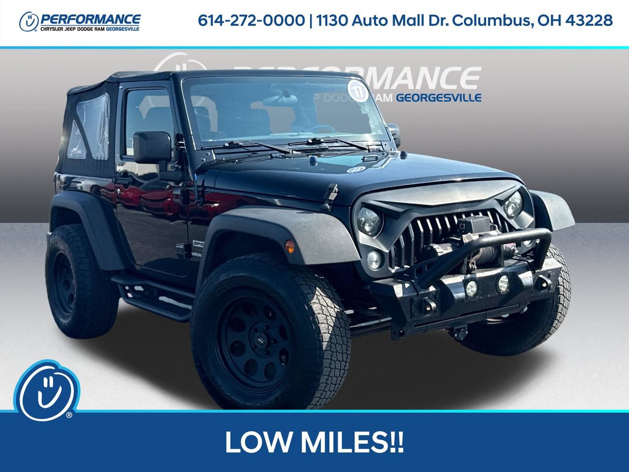 Used 2017 Jeep Wrangler Sport w/ Quick Order Package 24S AWD/4WD image 1