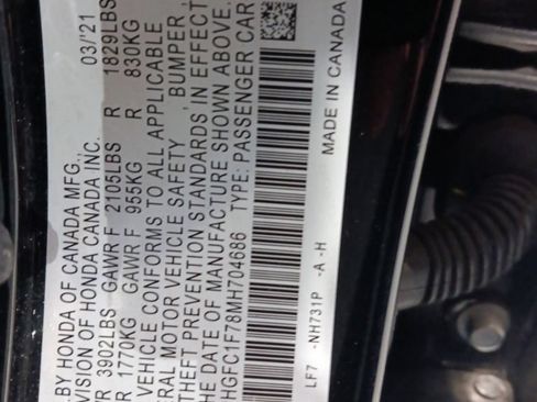 Used 2021 Honda Civic EX-L image 3