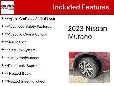 Used 2023 Nissan Murano SL w/ SL Moonroof Package FWD image 4