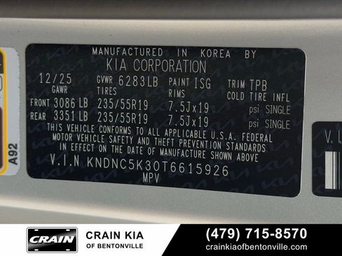 New 2026 Kia Carnival EX FWD image 37