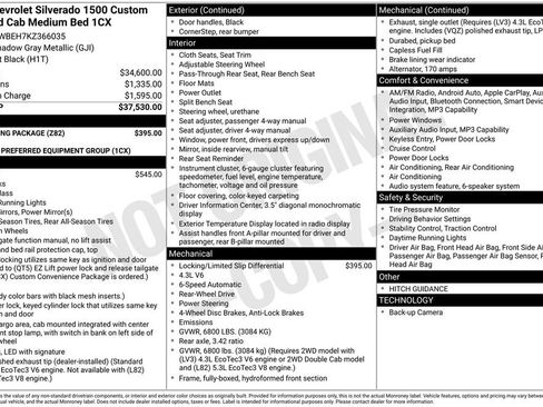 Used 2019 Chevrolet Silverado 1500 Custom w/ Trailering Package RWD image 8