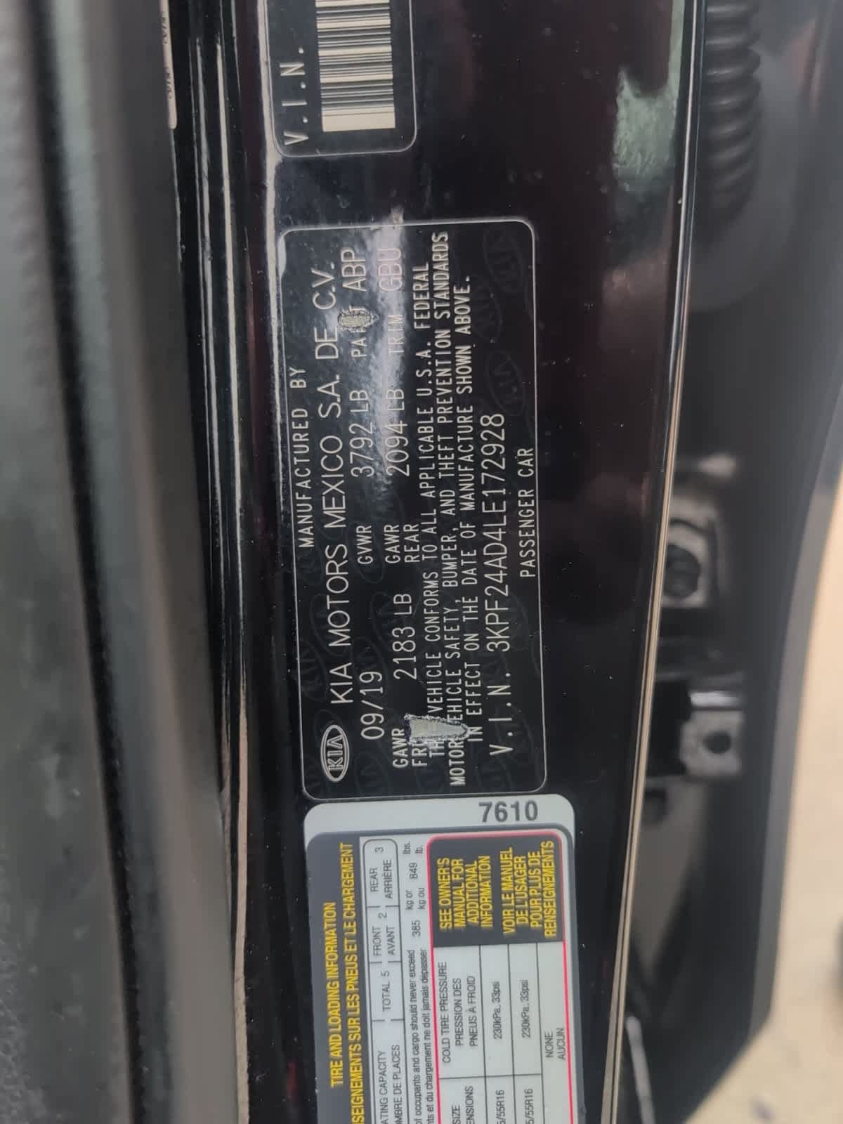Used 2020 Kia Forte LXS FWD image 13