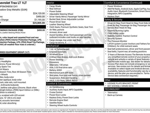 Used 2022 Chevrolet Trax LT w/ LT Convenience Package AWD/4WD image 6