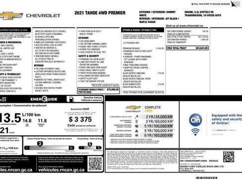 Used 2021 Chevrolet Tahoe Premier w/ Premium Package image 3