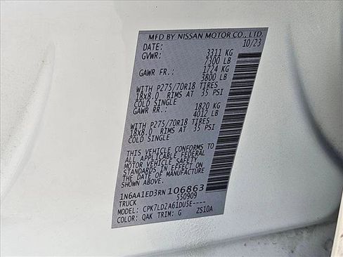 Used 2024 Nissan Titan PRO-4X w/ Pro-4x Utility Package image 22