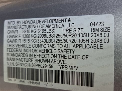 Used 2023 Honda Pilot Sport image 35