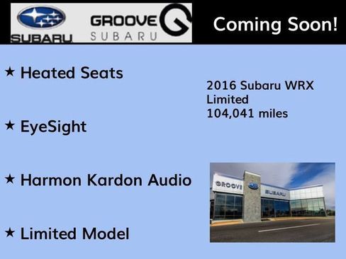 Used 2016 Subaru WRX Limited AWD/4WD image 2
