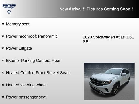 Used 2023 Volkswagen Atlas SEL AWD/4WD image 6