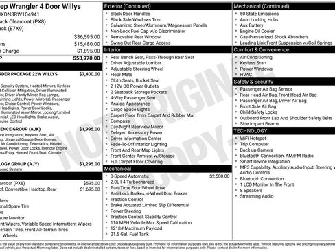 Used 2024 Jeep Wrangler Willys AWD/4WD image 13