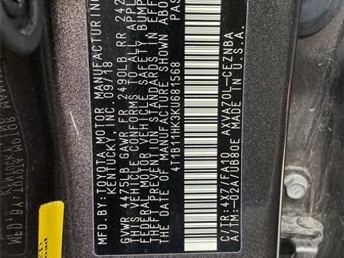 Used 2019 Toyota Camry LE image 10