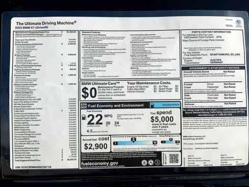 Used 2025 BMW X7 xDrive40i w/ M Sport Package AWD/4WD image 19