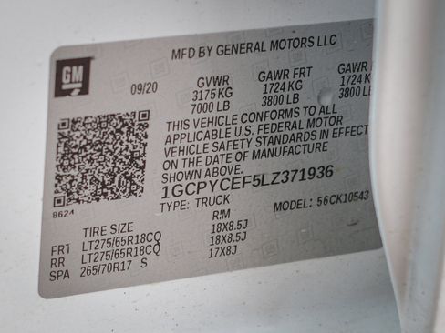 Used 2020 Chevrolet Silverado 1500 Custom Trail Boss w/ Custom Convenience Package image 33