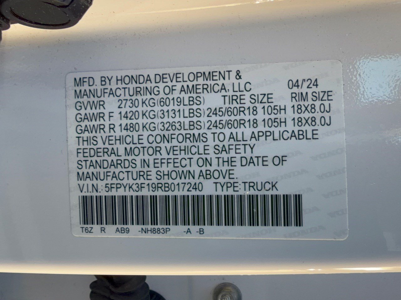 Used 2024 Honda Ridgeline Sport image 31