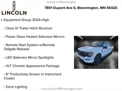 Used 2022 Ford F150 XLT w/ Equipment Group 302A High image 9