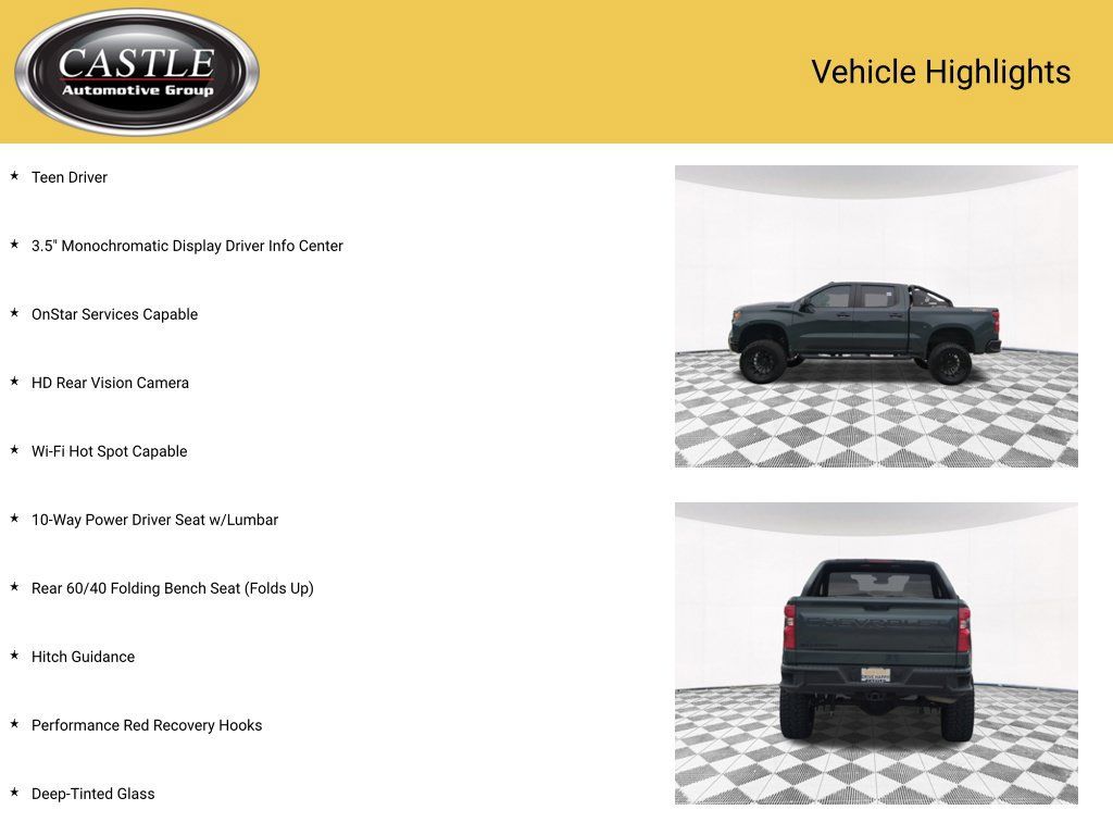 Used 2025 Chevrolet Silverado 1500 Custom Trail Boss w/ LPO, Dark Essentials Package AWD/4WD image 16