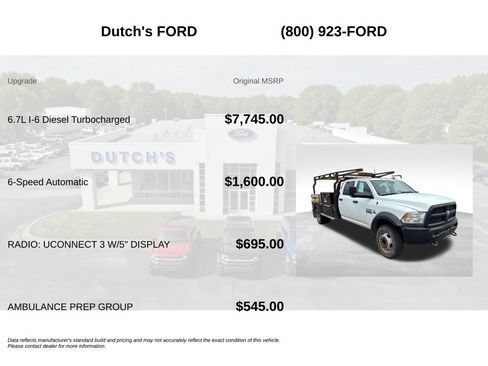 Used 2018 RAM 5500 Tradesman w/ Ambulance Prep Group AWD/4WD image 5